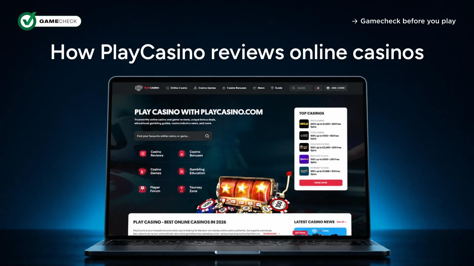 How PlayCasino reviews online casinos