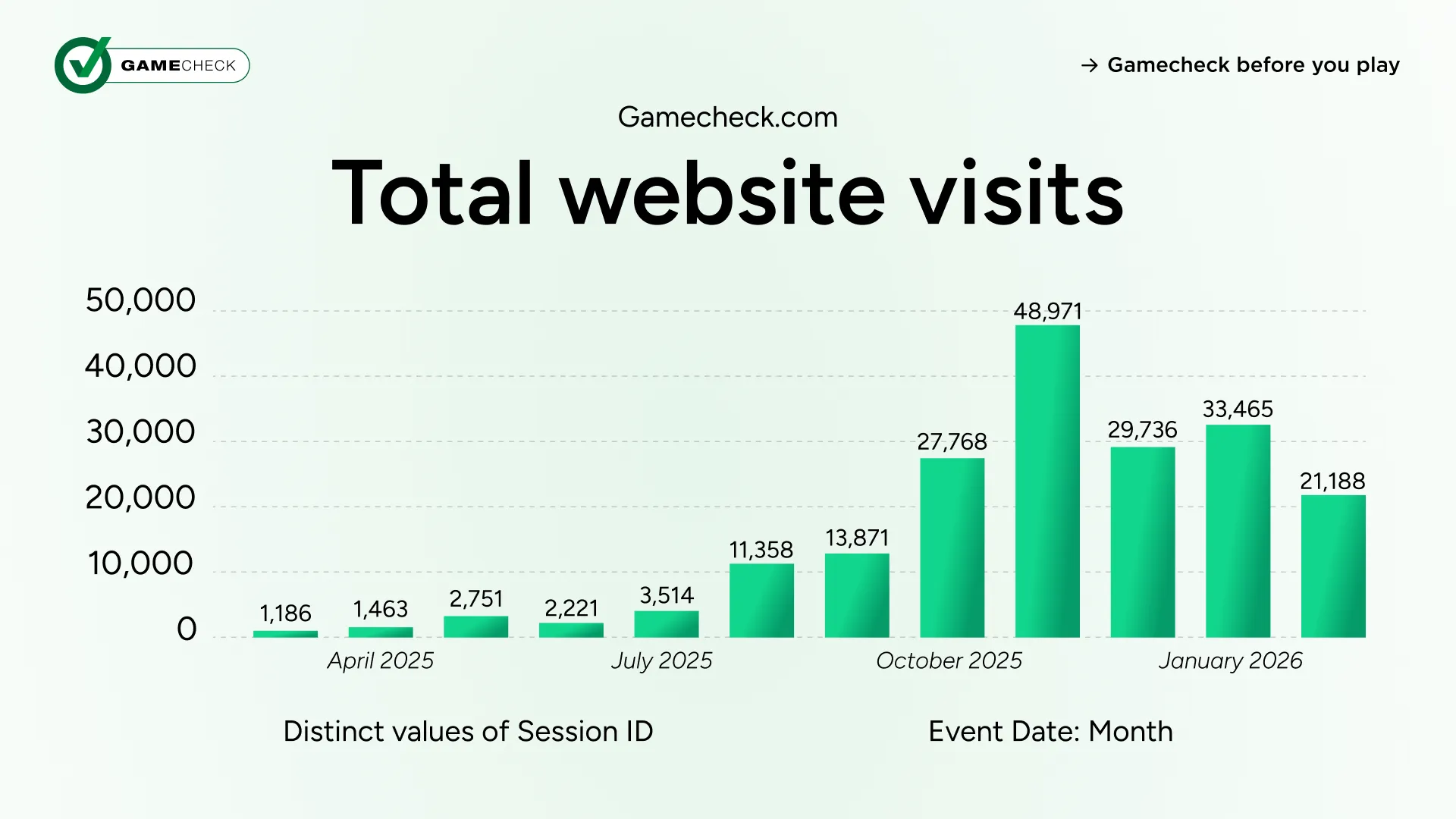 total website visits