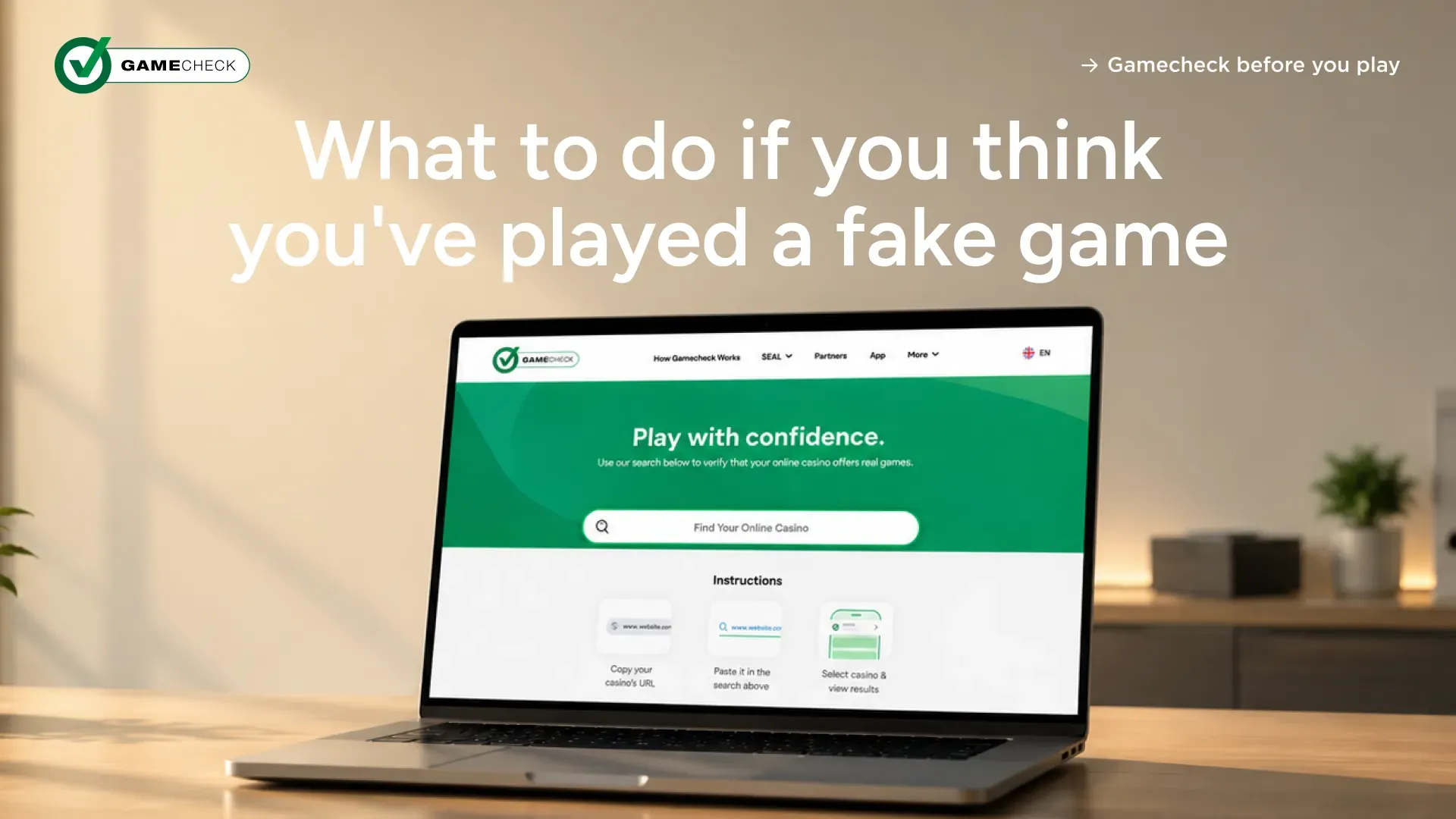 What to do if you think you've played a fake game